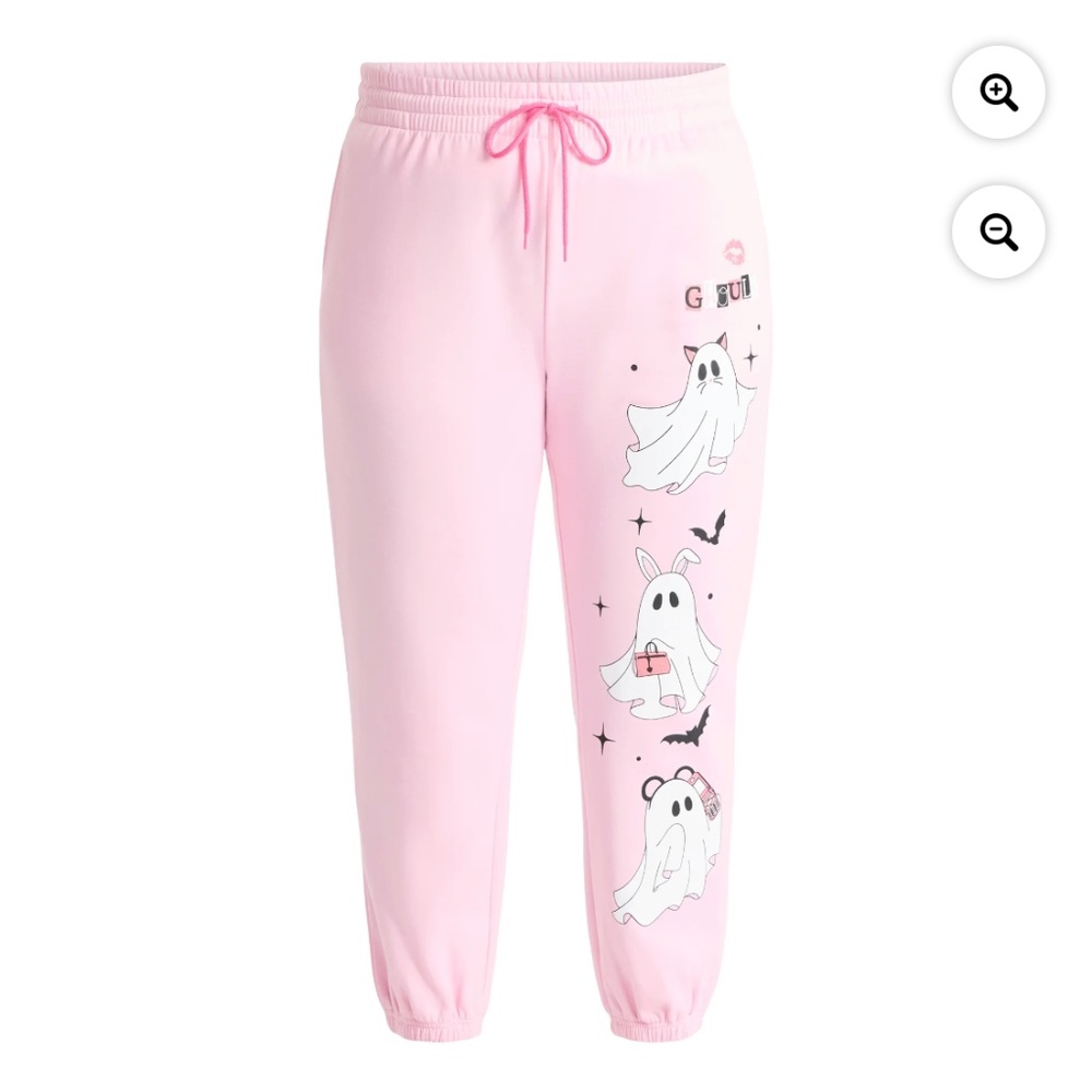 License Hey Ghouls Women’s Sweet Lilac Joggers Size X-Small NWT - Picture 6 of 6
